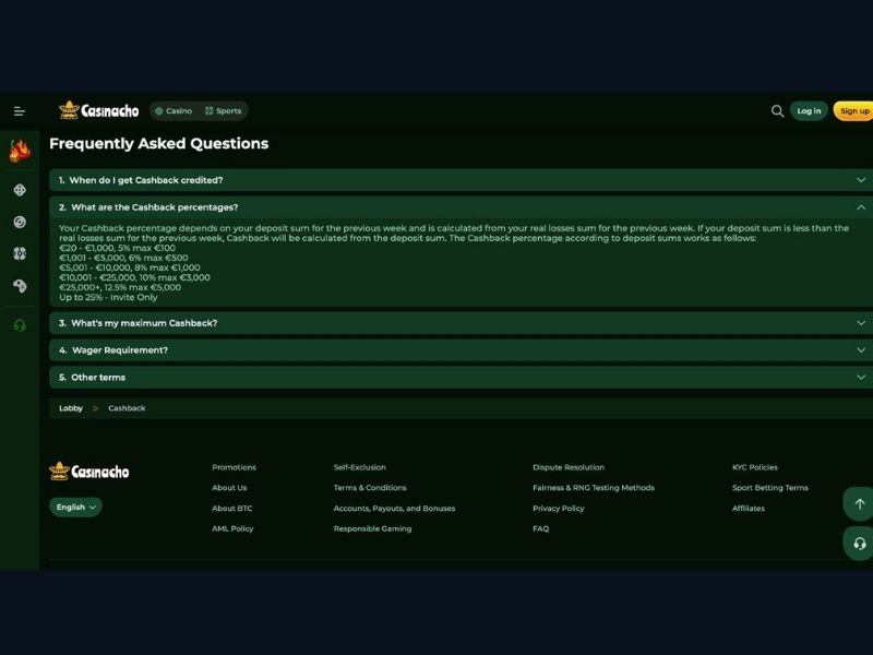Casinacho Casino (Nacho Casino) registration: account, KYC on day one and payment method setup for Canadian players